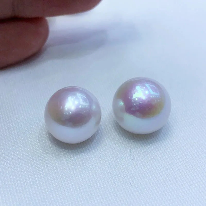 10mm 11mm 12mm Edison Pearls Perfect Round 3A Quality Freshwater Loose Pearls White Pink Purple Edison Pearl for Pendant MegaBDM