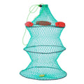 Perfect Gear for Fisherman Green Stainless Steel Fishing Net Cage Cast Net with Floats