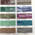 1.0MM Wax Surface Crocodile Textured Dull Color Vinyl Synthetic Leather