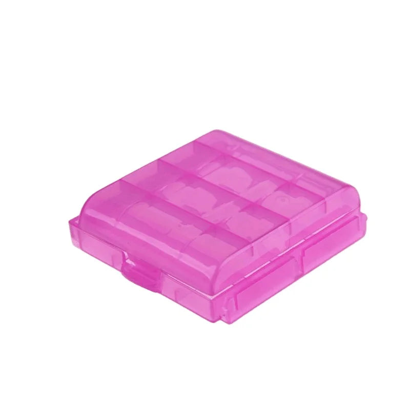 Wholesale PVC 4-Slots Battery Box for Lithium 10440/14500/AA/AAA Plastic Case Premium Storage Solution