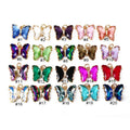 CZ8387 New Simple Gold Plated Brass  rainbow clear Colored CZ Zircon Glass Crystal Charms butterfly Pendant