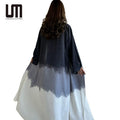 OEM ODM Wholesale Women 2 Piece Islamic Clothing Open Abayas Inner Dress Muslim Dubai Evening Loose Kaftan Sets