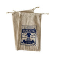 Custom Logo Eco Friendly 16x27cm Vintage Natural Drawstring Cotton Linen Coffee Bean Bags