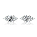 Fashion Minimalist Stud 925 Sterling Silver Diamond Cubic Zirconia Mini Tiny Stud Earrings