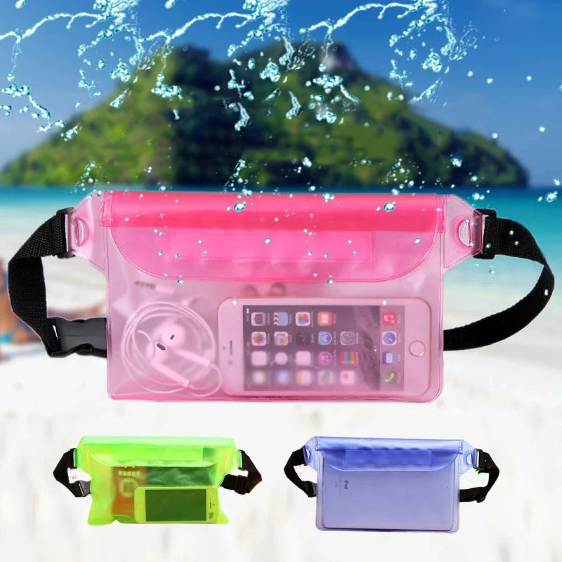 PVC Waterproof Waist Pack Swimming Bag Outdoor Sports Three Seals High-capacity Boating Drift Diving Bags