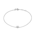 925 Sterling Silver Women Hand Bracelet Single CZ Zircon Wedding Charm Bracelets Jewelry for Gifts