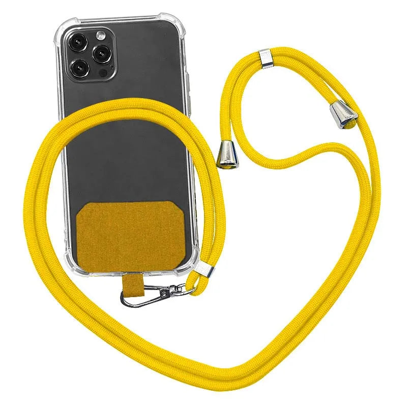 Hot Selling Adjustable Card Fixed Mobile Phone Shell Anti-Loss Neck Cord Safety Patch Crossbody Shoulder Lanyards Made Polyester