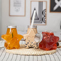 Cartoon Pet Storage Five Star Shape Beverage Plastic Bottle for Juice Pet Bottle With Cap or Lid Bottle for Candy