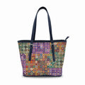 New No MOQ Customized Leather Handbags With Logo Waterproof Multicolor Colorblock Handbag Manufacturers China