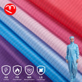 In Stock 2/3 Twill 75D Stripe 0.4 Gray Conductive Thread Polyester Taffeta Anti-static Conductive Fabric Striped Grid Tooling