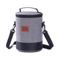 New Fashion Color Matching Round Aluminum Foil Cooler Lunch Bags Cute Cartoon Printed Picnic Insulated Cooler Bags