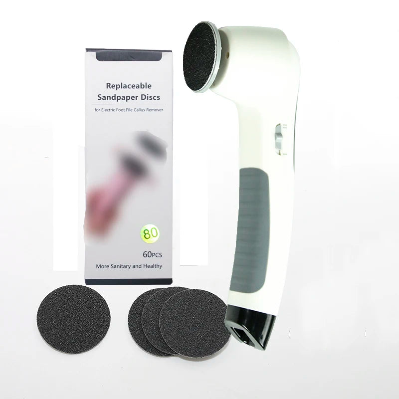 Cordless Rechargeable Pedicure Foot File Callus Remover Strong Power Beauty Care Device with Plastic Material