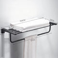 HOMEDEC Simple Design Metal Six-Piece Hotel Bathroom Toiletries Kit with Wall-Mounted Accessories