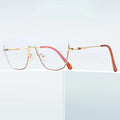 Custom Blue Light Blocking Cat Eye Spring Hinge Flexible Optical Eyeglasses Frames for Women Men