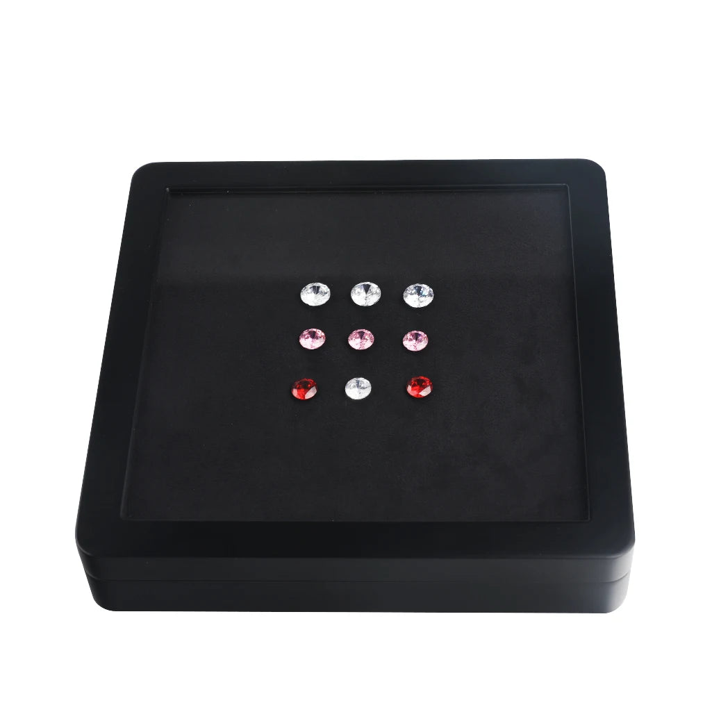 Durable Large Wooden Display Box with Built-in Stand Meticulously Gemstone Showcase Box