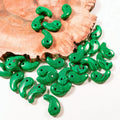 HZ Fashion Long Tales Of Natural Energy Healing Stone Malachite Magatama Pendant