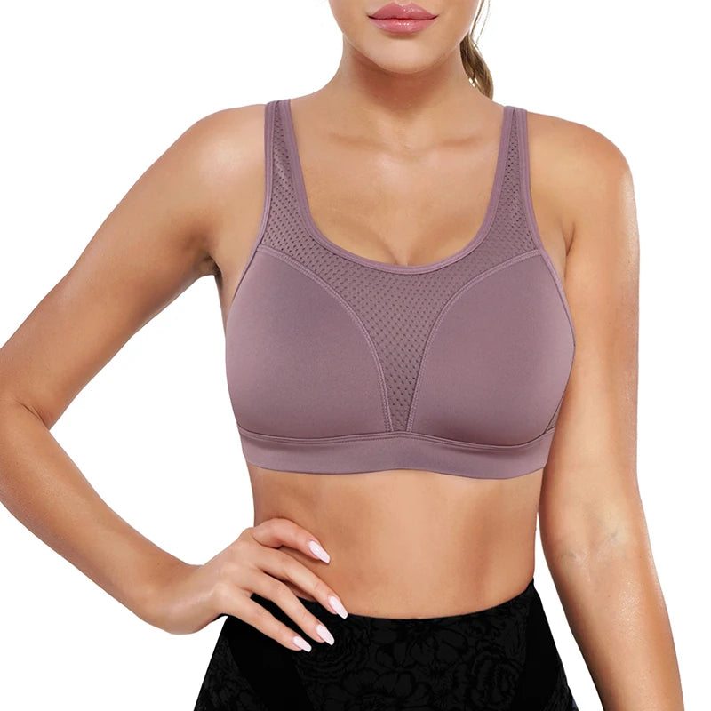 Wholesale Sujetador Deportivo Para Mujer Backless Gym Bralette Breathable High Impact Support Sports Bra