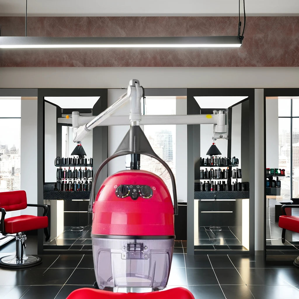 Professional Wall-Mounted Hair Salon Hood Dryer Foldable Design for Hair Saloon Equipment