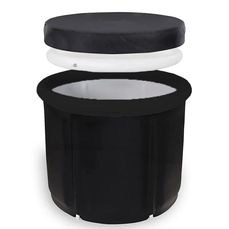 Portable PVC Inflatable Folding Adult Ice Bath Tub Multiple Layered Recovery Pool for Home Use