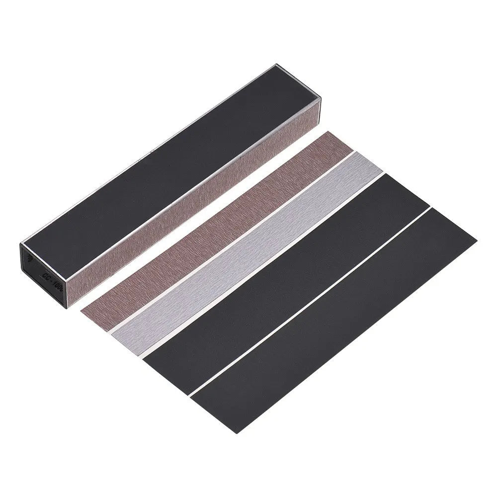 Guitar Fret Leveling Beam Bass Guitar Leveler Fret Files Aluminium Luthier Supply Guitar Tool Kit With a Set of Grit Papers 200