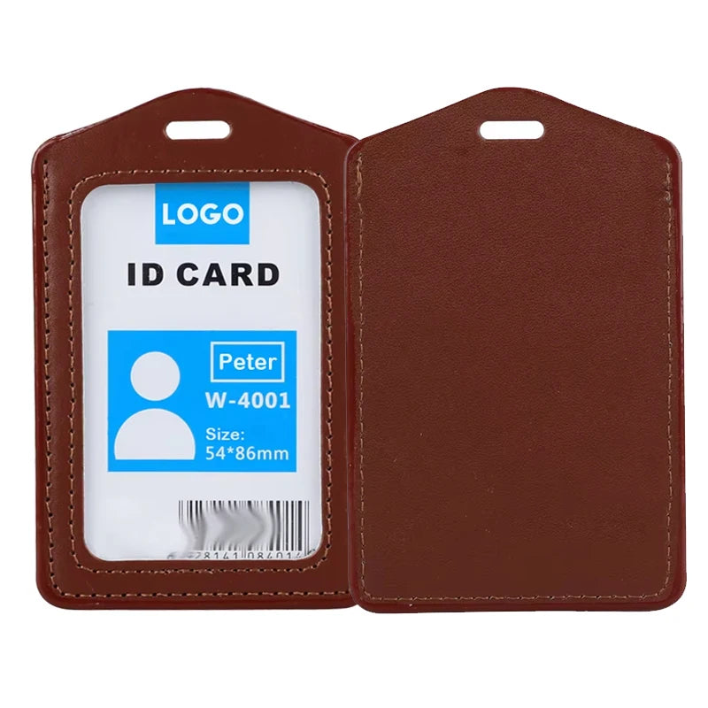 Wholesale Factory Price Custom PVC Leather ID Card Holder with RFID Smart Waterproof Eco-friendly for Office Use