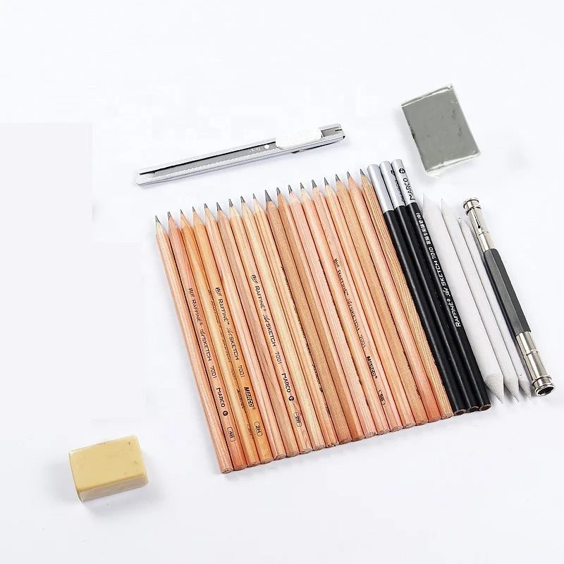 Bangladesh & Pakistan Standard Pencils Set Dark Draw Sketch for Fiber Castle