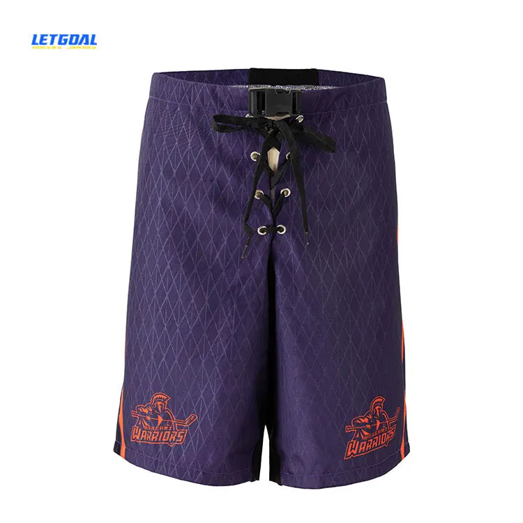 2023 Hot Sale Custom Made Ice Hockey Team Uniform Pants Shells 100% Polyester Heat-Transfer Printed Hockey Wear