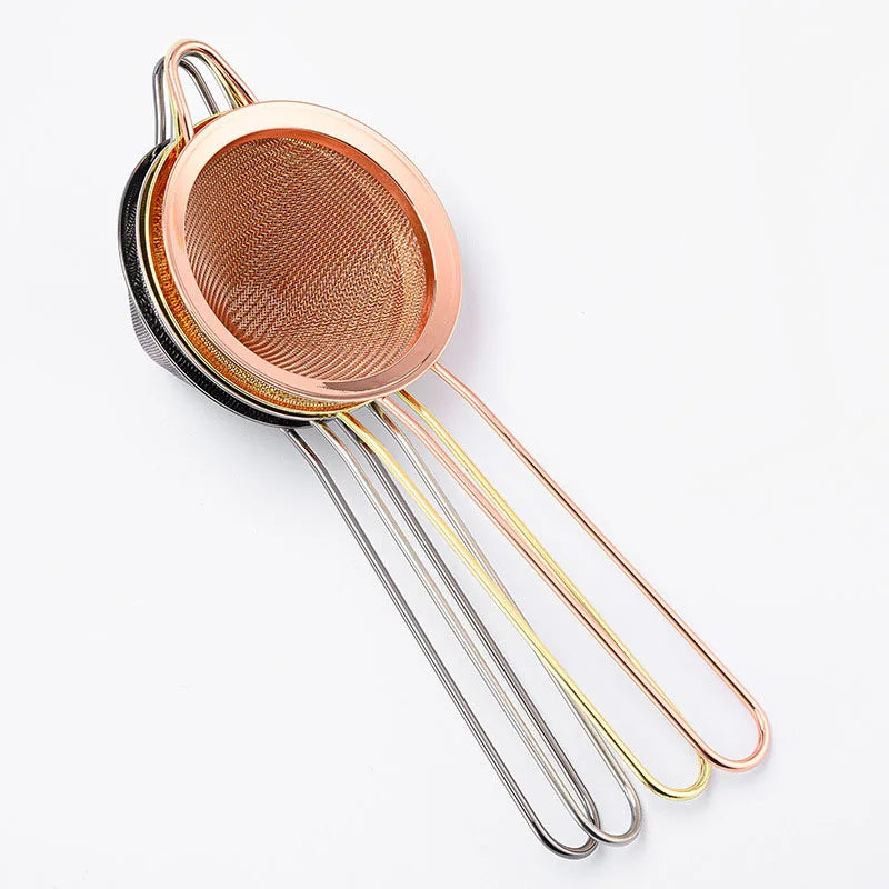 Stainless Steel Strainer for Making Tea Baking Frying Colander with Handle