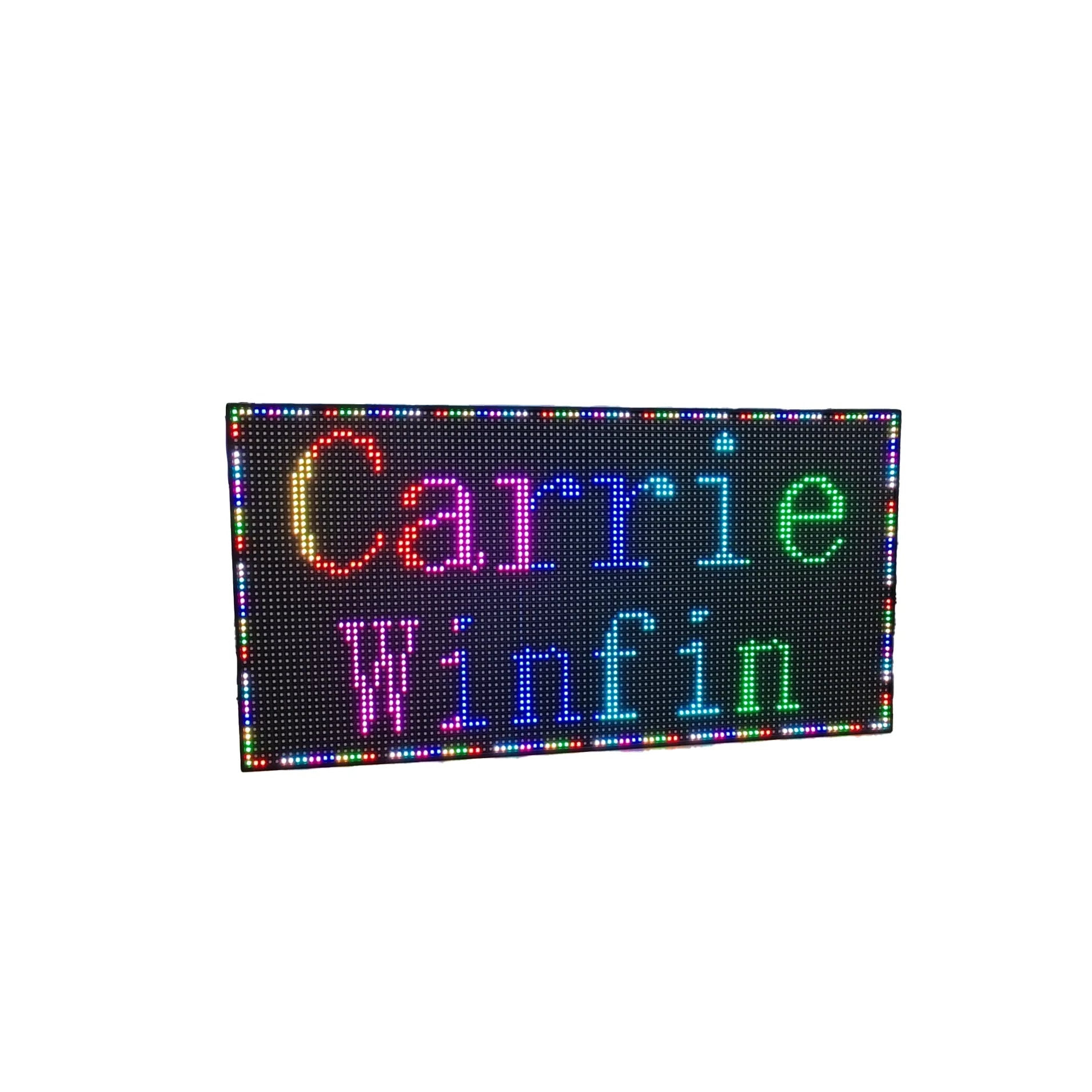 Wifi App Waterproof Programmable Led Car Advertising Signs Custom Outdoor Matrix Display Screen Full Color Led Sign Message Boar