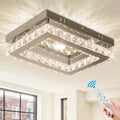 Modern Luxury Crystal Pendant Light Red Ceiling Lighting Chandelier Remote Control AC Power Source Fashion Style CE Certified