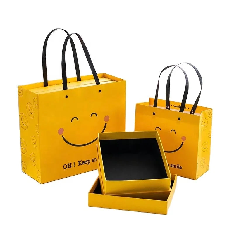 Modern Novel Design Wine Paper Bag Logo Gift Bag Gold Gift Bag