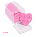 Private Label Heart Eyelash Glue Remover Nail Polish Remover Pads Lint Free Nail Wipes