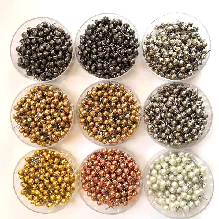 100pcs/box Metal Color Football Shape Push Pin Map Push Pins Map Tacks