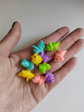 Colorful Dinosaur Resin Charms for Jewelry Making Cute Animal Resin Pendant Diy Earring Keychain Findings Supplies