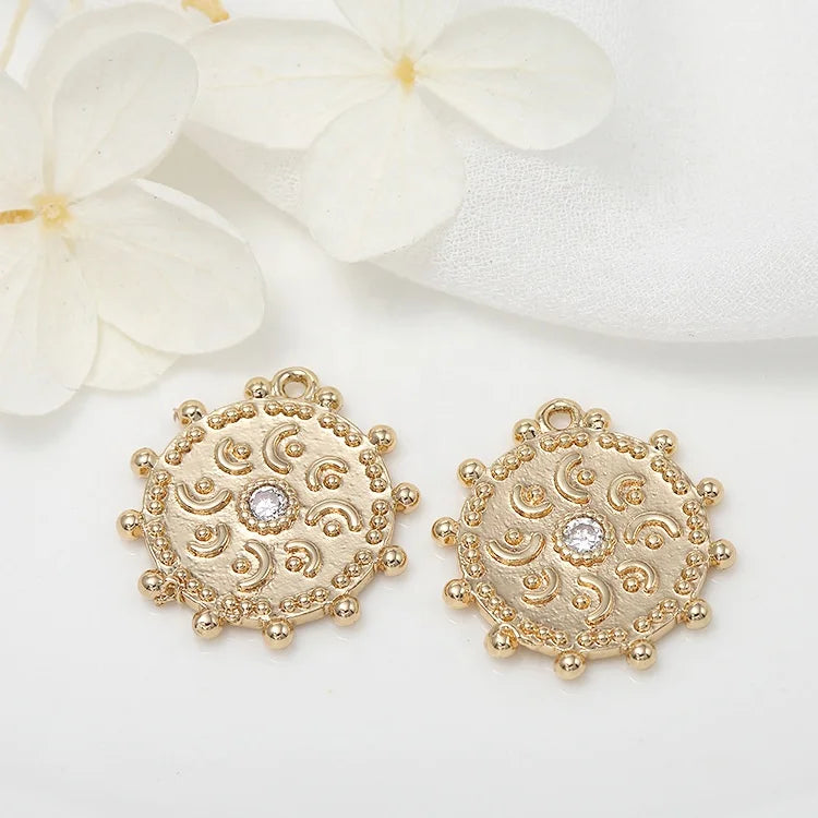 New Design Round Design Eye Shape Charm for Jewelry Making