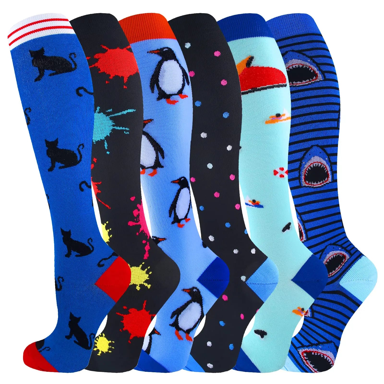 Compression Socks for Women & Men Graduated Knee-high Compression Socks for Pregnancy NursesTravel