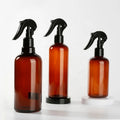 HengMeiRui HMR-007 300ml/500ml/250ml/100ml/200ml Brown/Black/White/Amber Empty PET Pump Sprayer for Cosmetic Use UV Hot Stamping