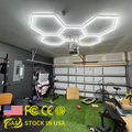 Professional Customized Hexagon Led Light for Showroom Gym Commercial Led Workshop Car Detailing Lighting