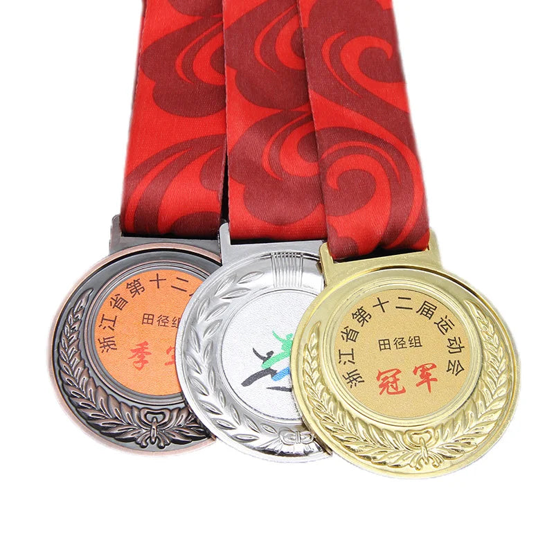 Wholesale Silver Bronze Brass Games Medal Blank for School Competition