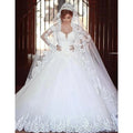 AL1276 2025 New Brides Elegant Boho Royal Court Style Wedding Gown Lace Crystal Ruffles Decoration Cathedral Train Wedding Dress