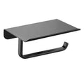 Wall Mounted Stainless Steel Storage for Bathroom Black Brushed Mobile Phone Shelf Toilet Paper Holder Paper Towel Dispenser