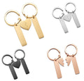 2023 Customized Stainless Steel Combination Love Puzzle Key Chain Heart Keychain Lettering Personality Diy Love Couple Keychain