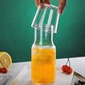 18oz Modern Clear Glass Bedside Water Carafe Set-Eco-Friendly Hotel Use Pitcher for Nightstand Bedroom Drinking