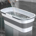 Large Outdoor Household Rectangular Folding Bucket Portable Mop Washing Cloth PP Material for Water Use