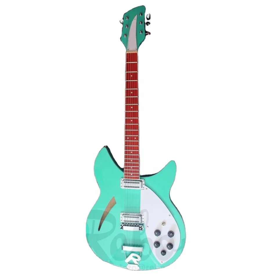 Weifang Rebon 6 String Ricken 360 Electric Guitar in Light Green Colour