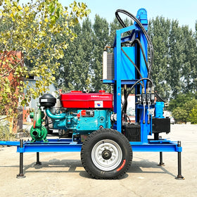 Hydraulic Rotary Drilling Rig 150m Water Well Drilling Rig With Mud Pump EPA CE