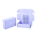 Shenzhen 10/10/4 Teal Blue Says Thank You Printed Reasonable Price Jewelry Apparel Packaging Purple Mailer Box