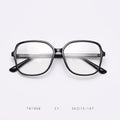 New Anti-blue Glasses Trendy Round TR90 Flat Female Glasses Frame Can Be Equipped with Myopia Glasses