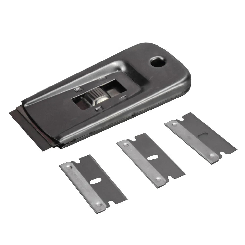 Stainless Steel Razor Blade Scraper Tool Glass Window Ceramic Metal Scraper Sticker Glue Paint Adhesive Decal Scraper