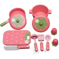 Children's Family Kitchen Pot Set Combination Cooking and Cooking Wooden Tableware Men's and Girls' Restaurant Cooking